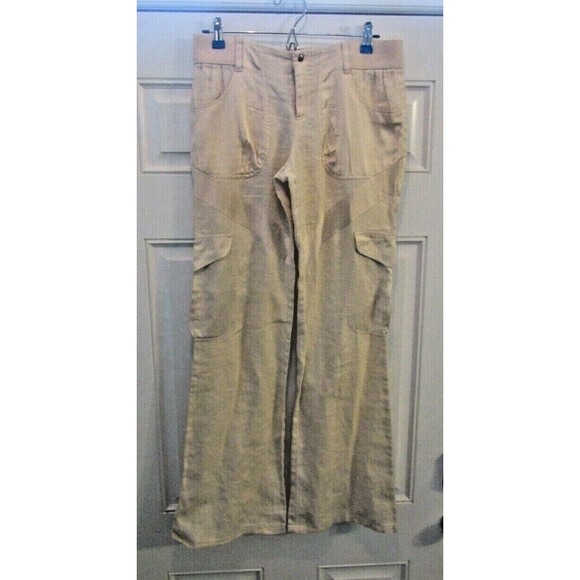 Soleil Rose Collection Pants Linen Silk Blend Couture Womens Size 8 - Picture 1 of 7